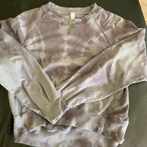 Lululemon cropped tie dye sweatshirt